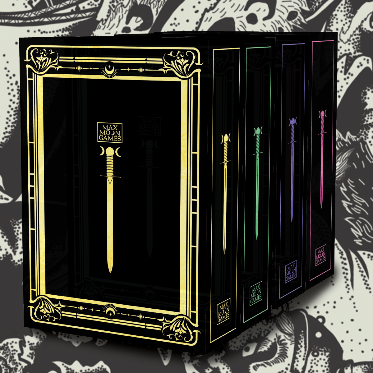 zine storage boxes | Max Moon Games